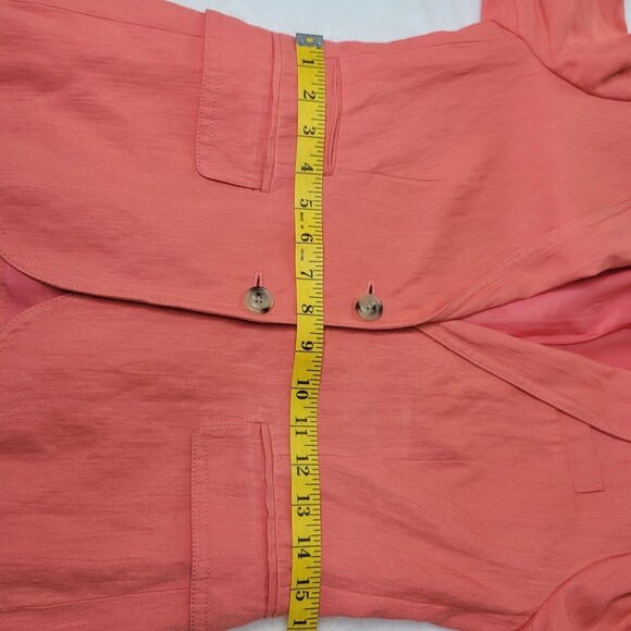 J Crew Schoolboy Structured Blazer Womens Size 2 Coral fully Lined Spring Preppy - Picture 12 of 16